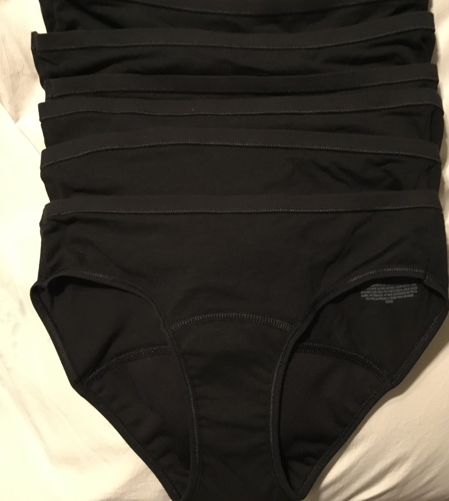 Hanes women’s high waisted brief panties six pack moisture wicking cotton brief