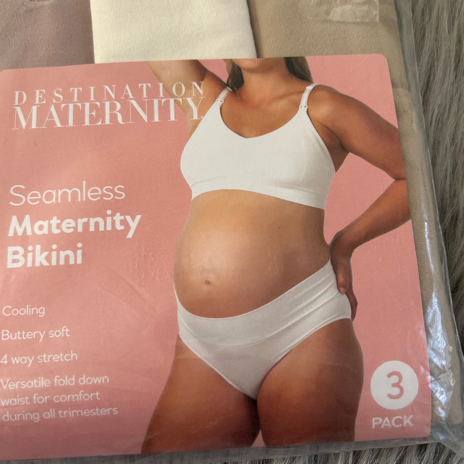 Destination Maternity Seamless Bikini Womens Size Large Cooling Buttery Soft