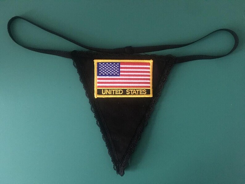 New Womens UNITED STATES US Country Flag String Thong Panty Underwear