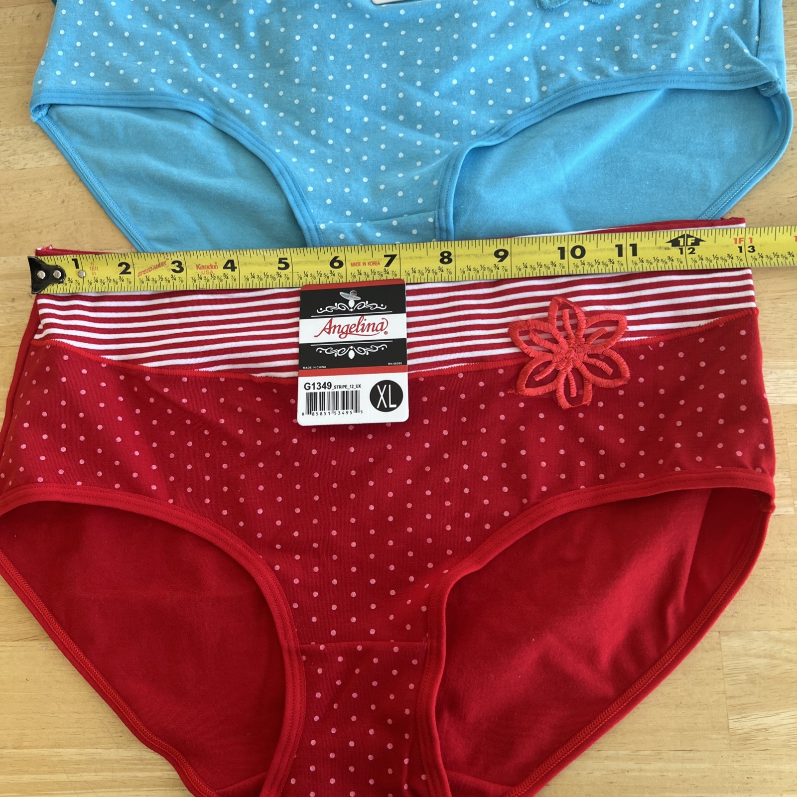 ANGELINA LADIES UNDERWEAR PANTIES ~SET OF 5 ~SZ XL (RUN SMALL LIKE A 7) NEW TAGS