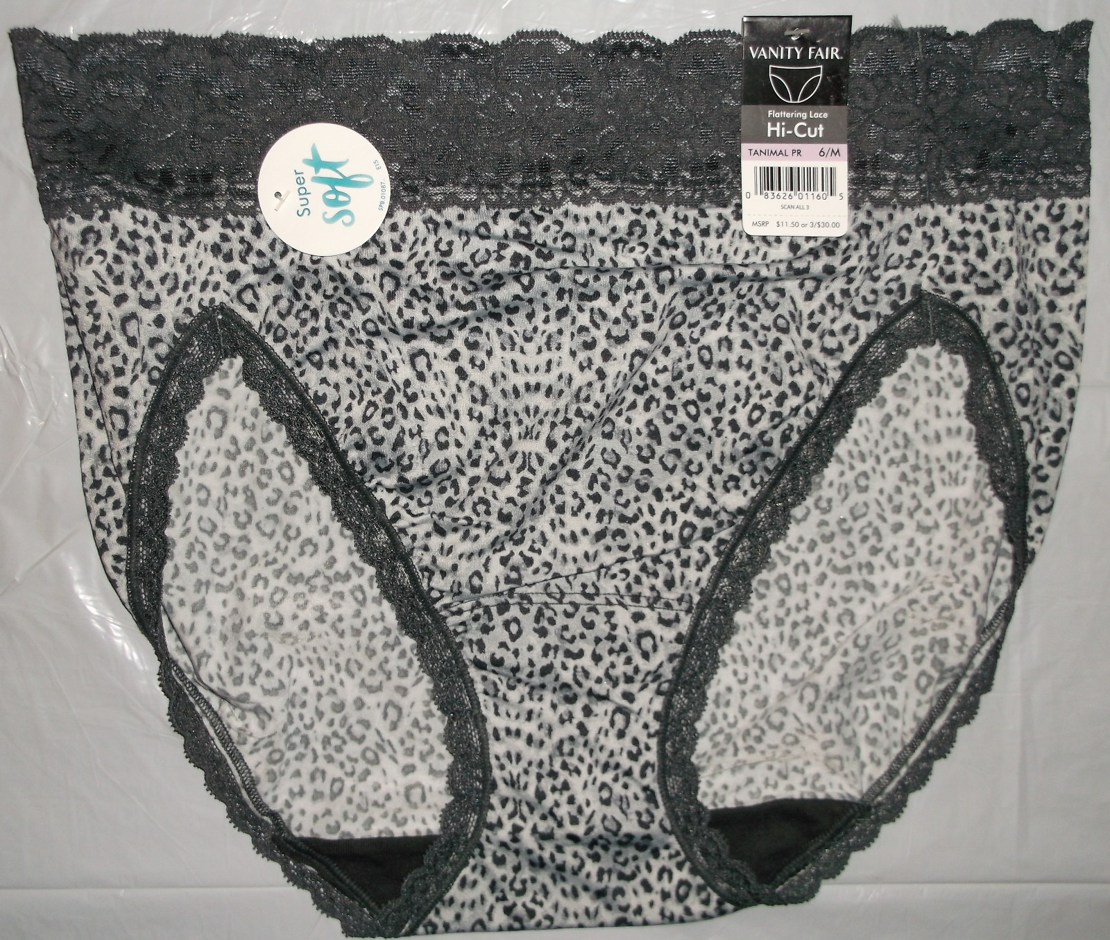 NWT Vanity Fair Flattering Lace 13280 Hi-Cut panty panties 6 M 7 L 8 XL 9 COLORS