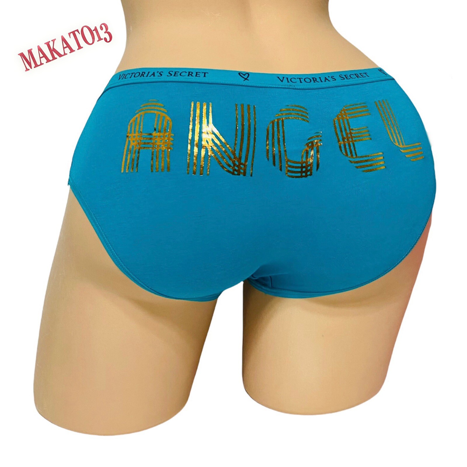 Victorias Secret SMALL Graphic Logo Waist-Band Hipster Hipbugger Panty NEW