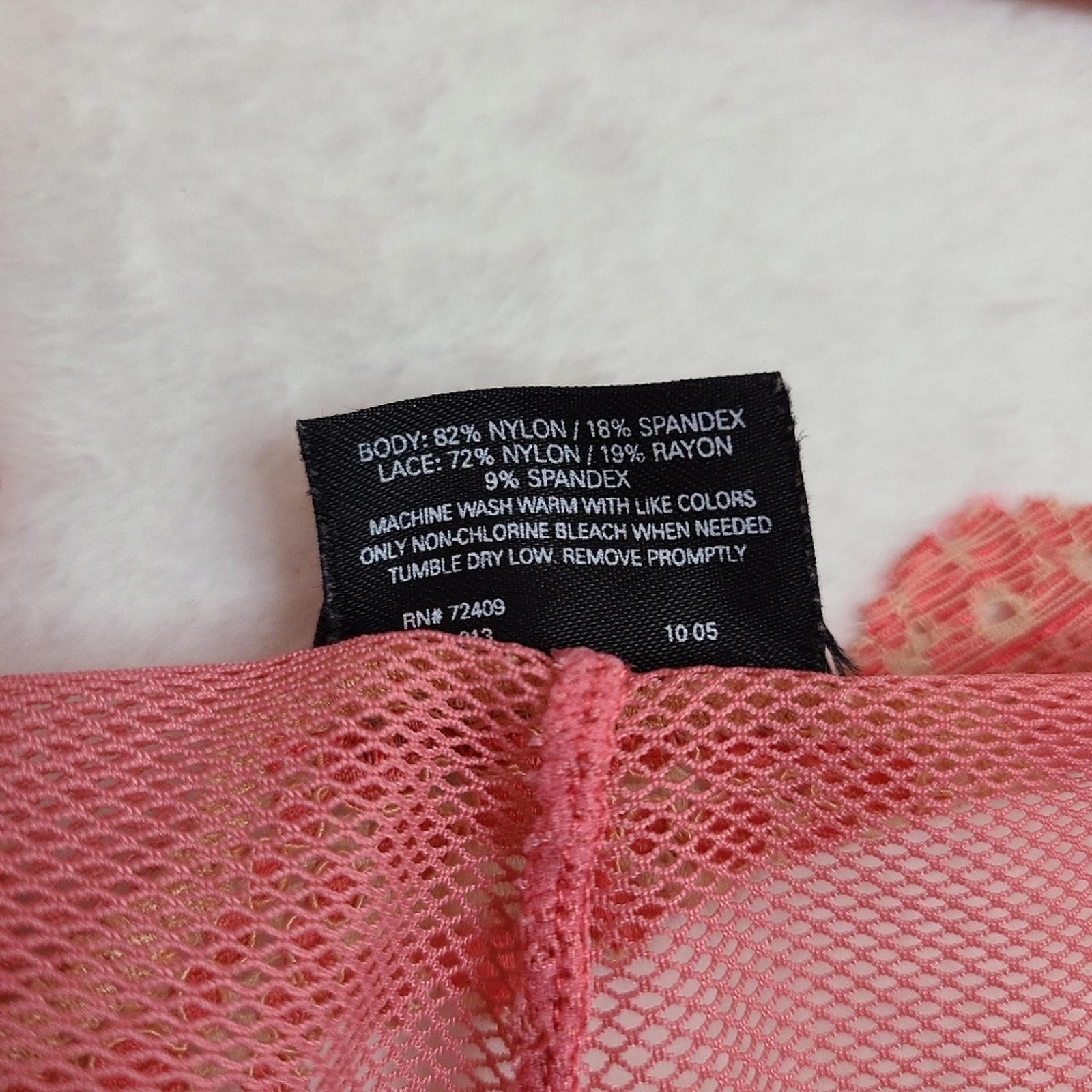 VTG VS Sexy Little Things Sheer Fishnet Lace Classic Cheeky Panty Size Lg