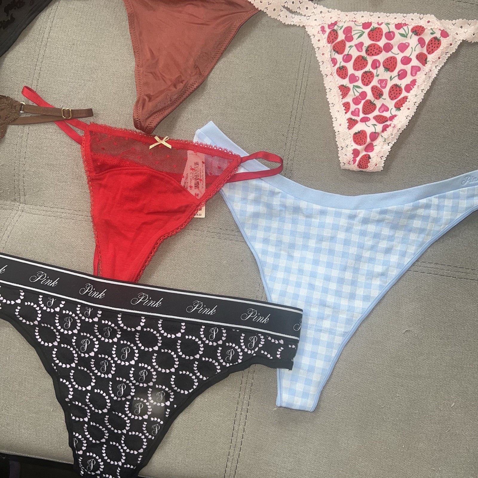 Bundle of 10 Victoria’s Secret Size S Small Thongs Panty Underwear Panties New