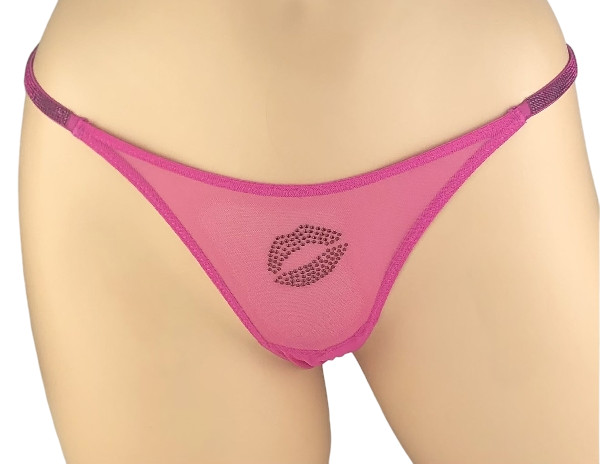 VICTORIA’S SECRET VERY SEXY SHINE STRAP THONG PANTY HEART LIPS XS S M L XL XXL