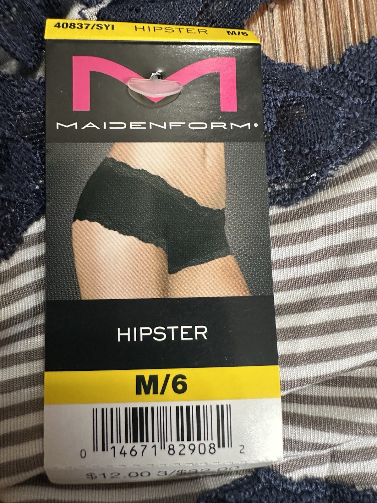 NWT SEXY!! (3) Maidenform Hipster Panties 40837 Size 6