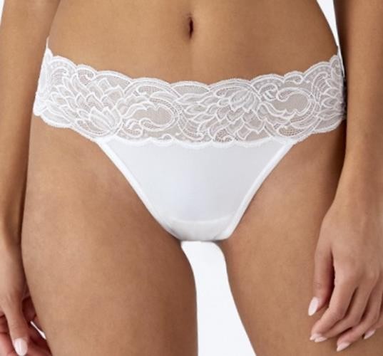 MAIDENFORM Sexy Must Haves Luxurious Bloom Lace White Thong Panty Womens 2XL 9