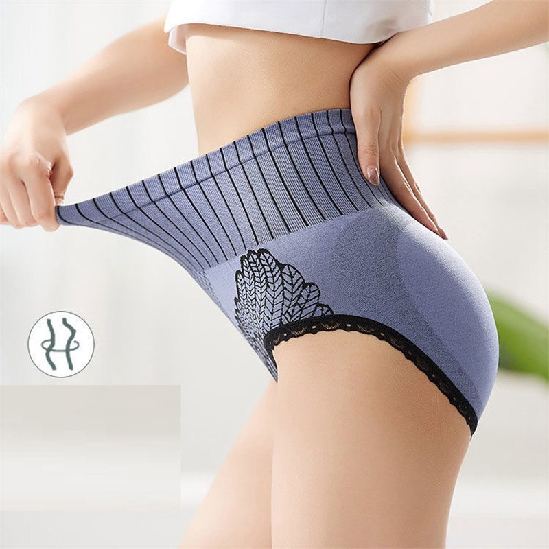 Cotton Underwear Women’s Shaping High Waist Women’s Briefs Large Size Crotch