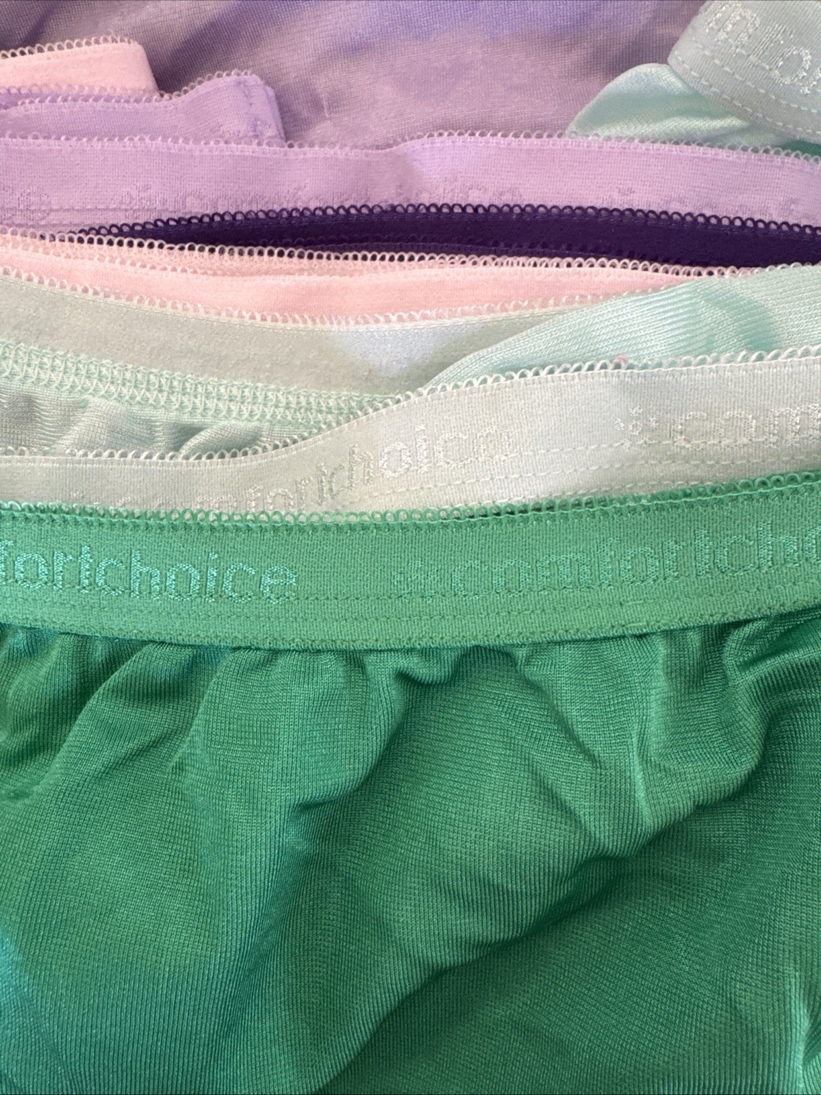 Womens Plus Size 14 Nylon Brief Panites 5 Pack Comfort Choice NEW