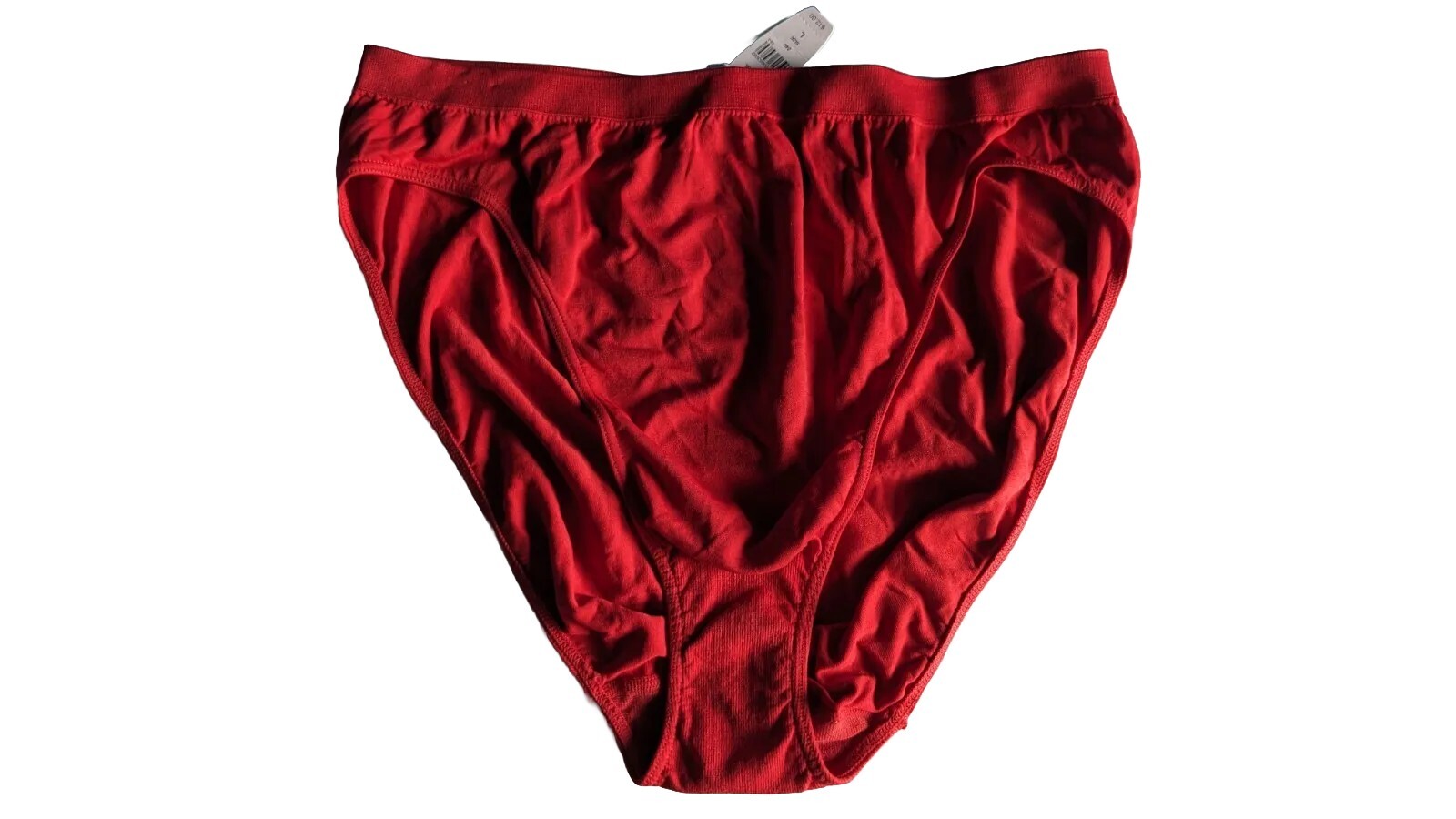 NWT Victorias Secret VS L 1999 Tactel Nylon Hi-Cut Panties Panty VTG 90s Y2K RED