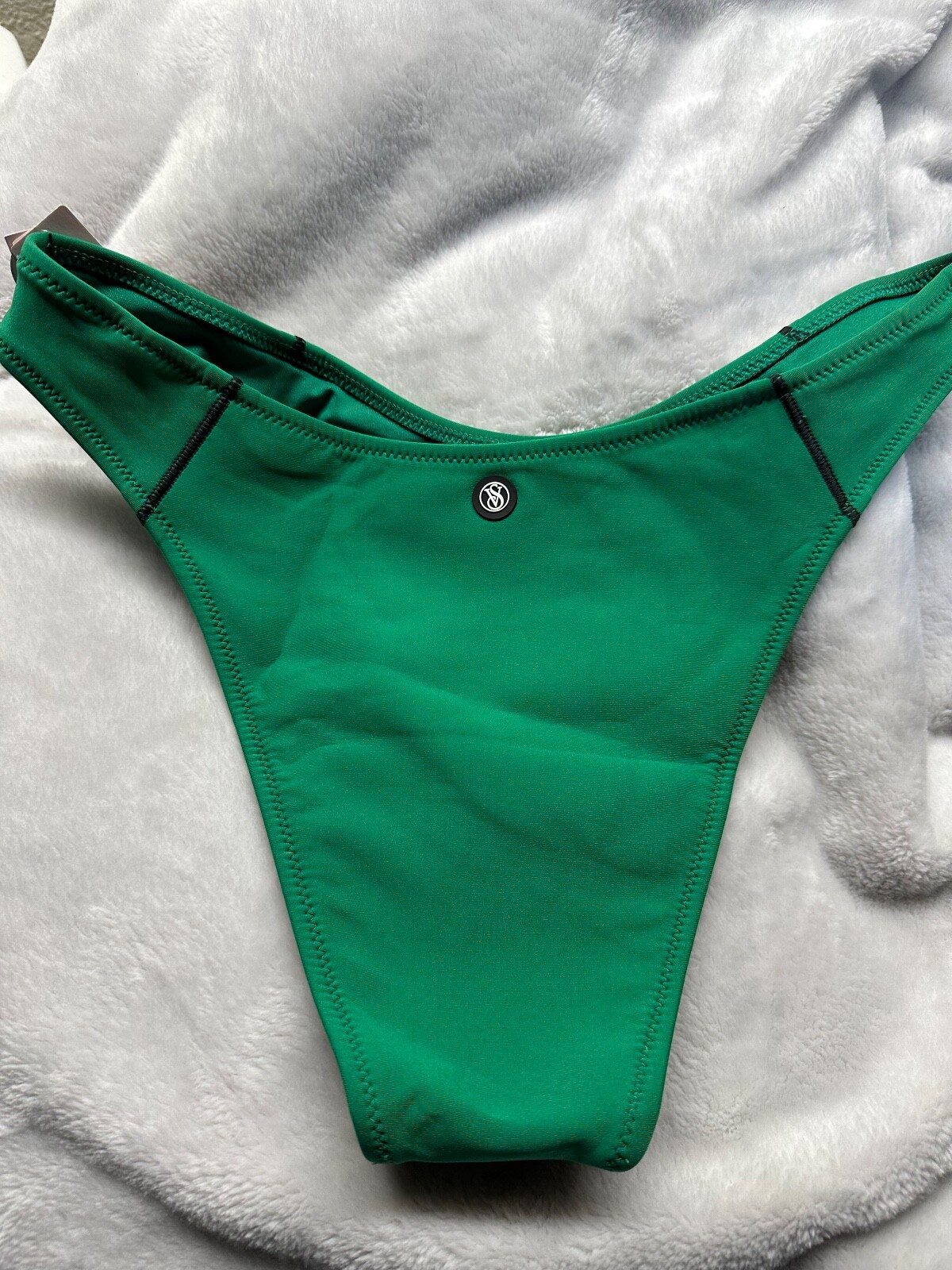 Victoria’s Secret SWIM BRAZILIAN SPORT SCOOP SWIM BOTTOM GREEN S-M