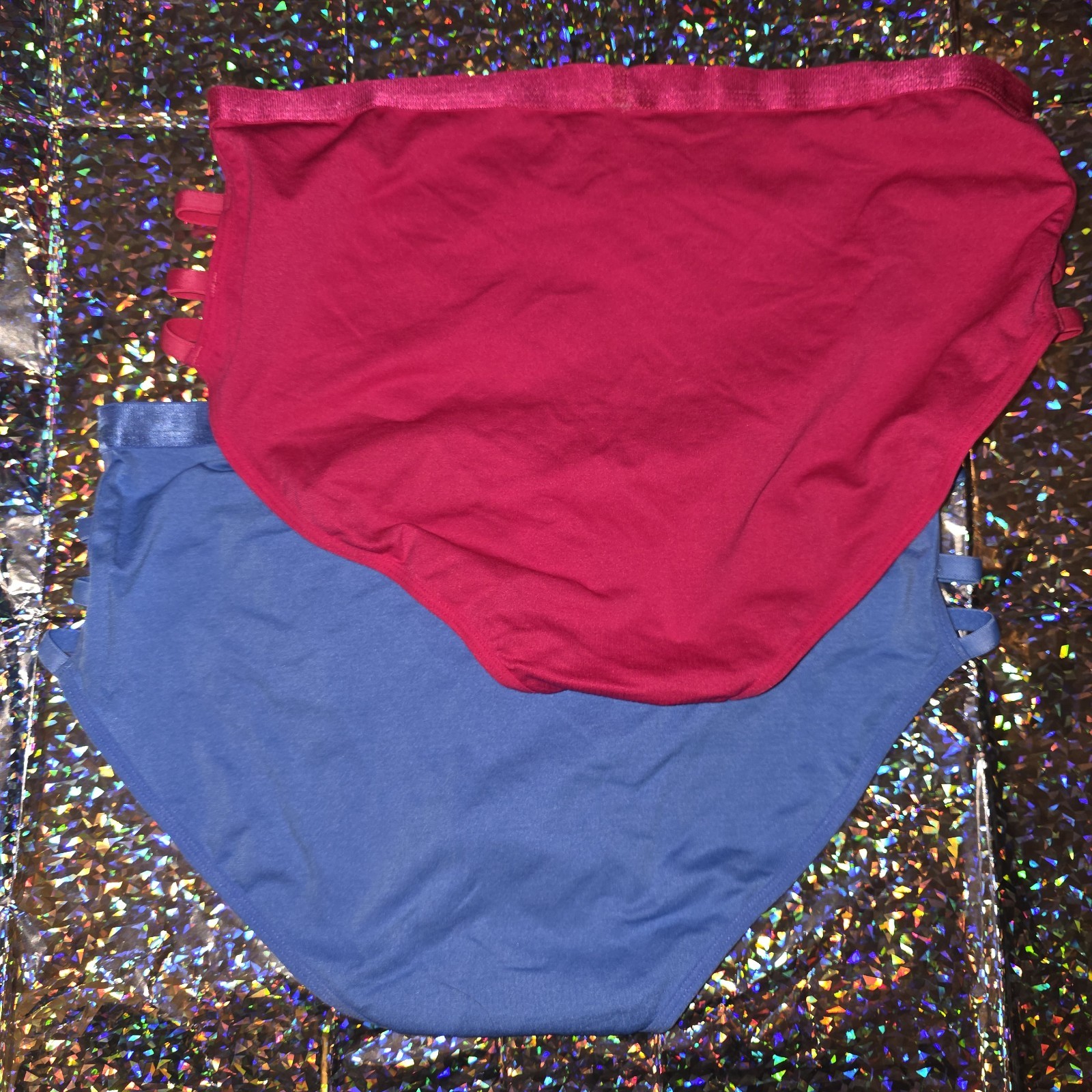 Lot Of 2 Ashley Stewart Plus Size Strappy Briefs Tagless Panties Size 18/20 (2X)