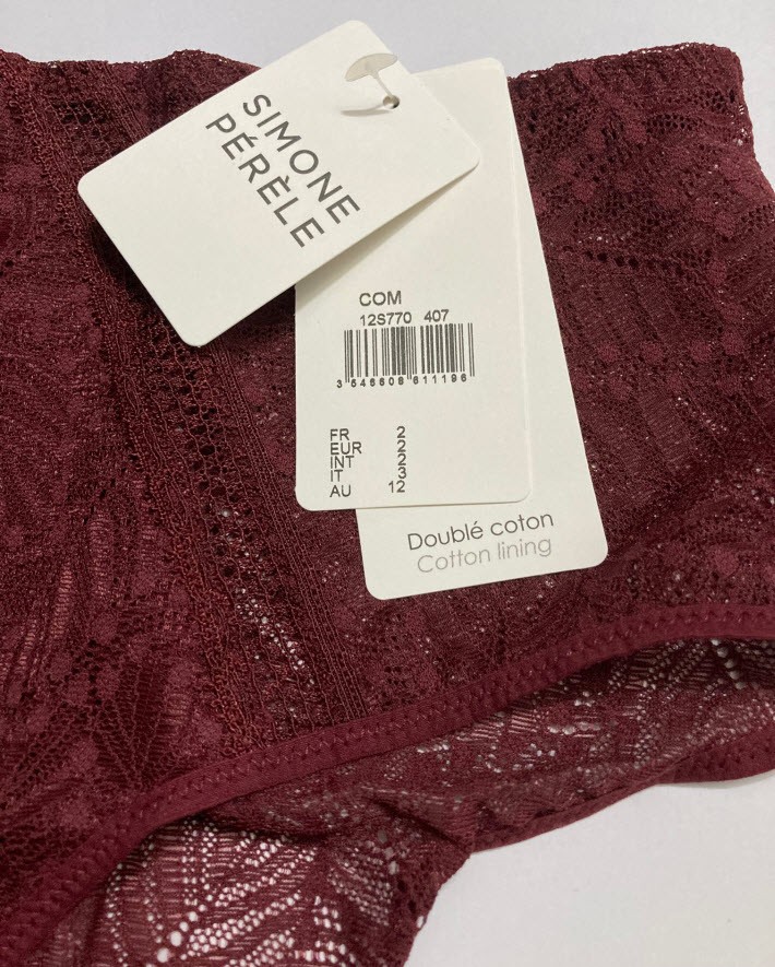 Simone Perele Comete Retro Brief Autumn Red 2/S NWT $65