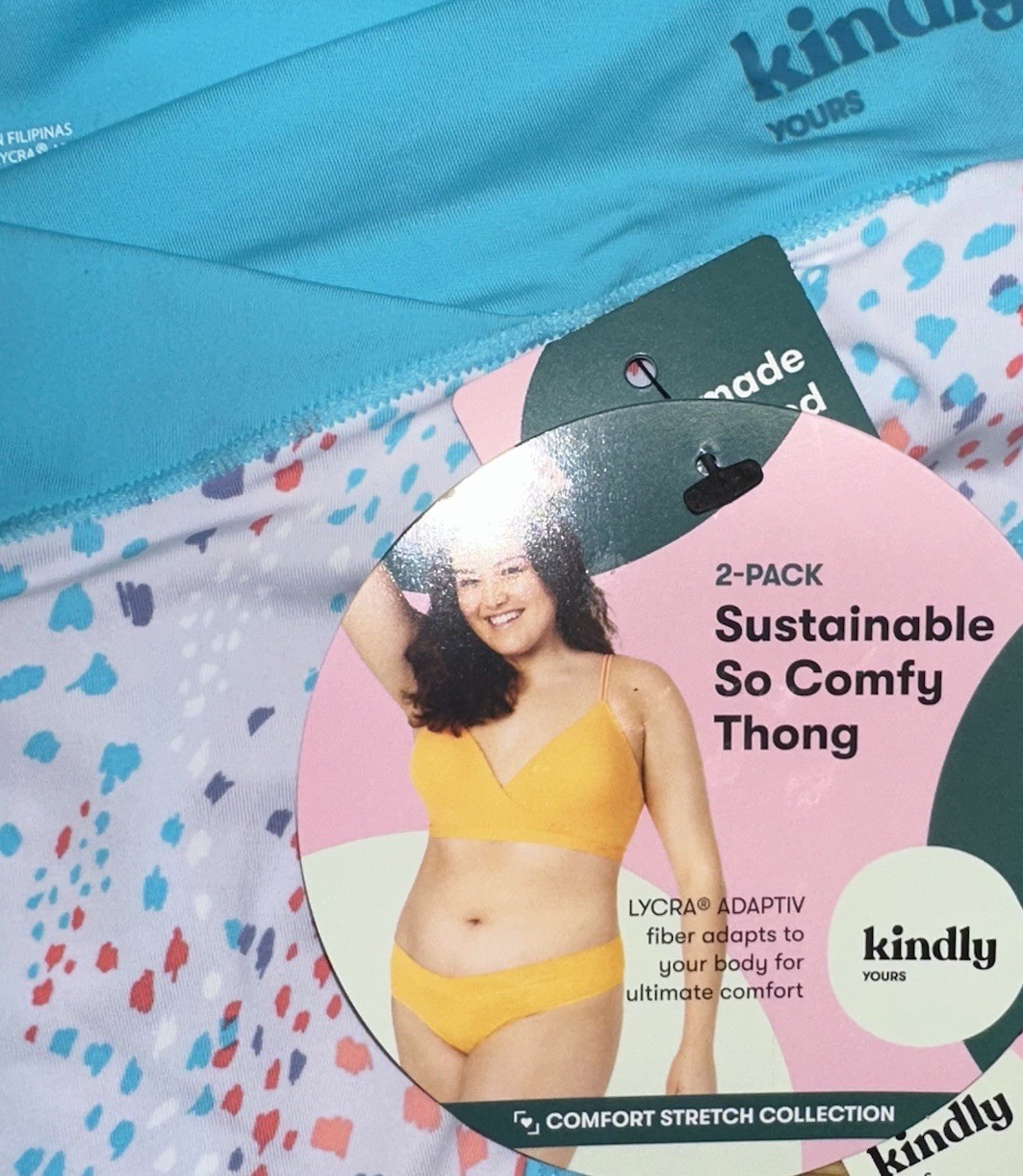 Kindly Yours Thong Underwear Crossover Seamless Mixed 3-Pack Lot New Women’s XL