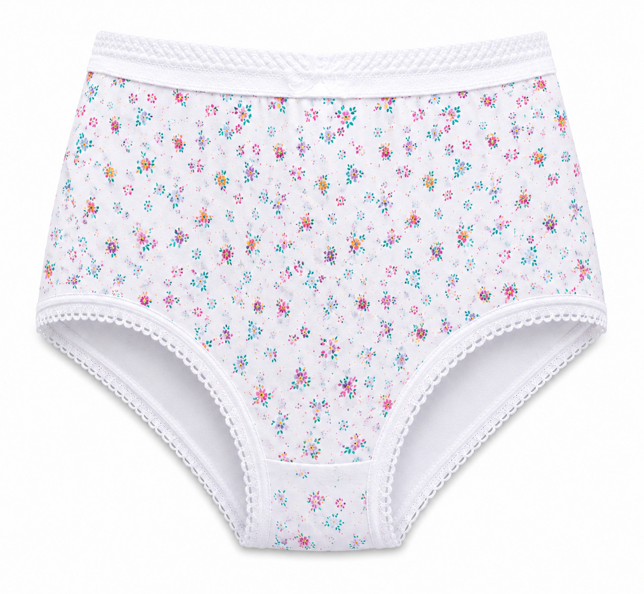 Women’s 3 Pack 100% Cotton Full Mama Briefs Soft Comfortable Knickers Underwear