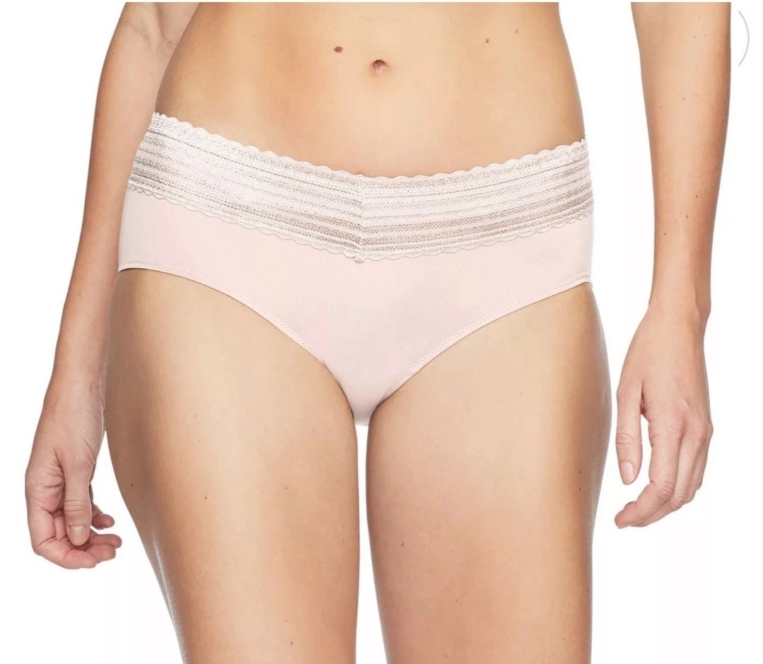 5-pack Warners No Pinching, No Problems Microfiber With Lace Hipster Small 4/6