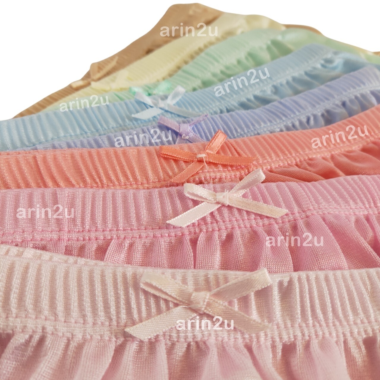 x6 Soft Nylon High Waist Panties Briefs Size S Lingerie Underwear Vintage Sheer
