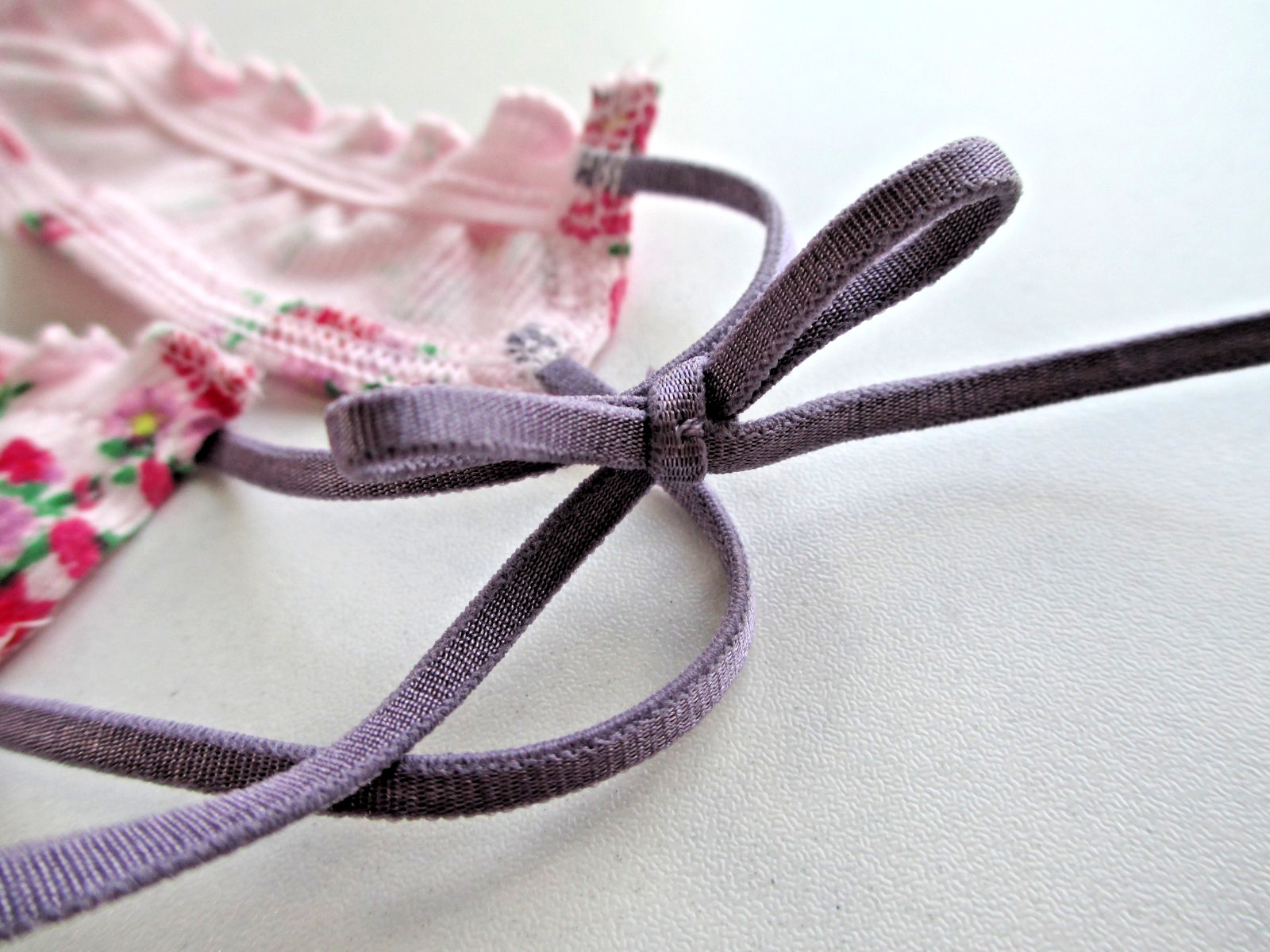 VICTORIA’S SECRET PINK Cotton High Leg Thong Panty S M L XL Tie Bow NWT Ruffle