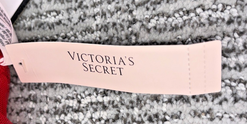 Victoria’s Secret Very Sexy NWT Small Red Jingle Bell Mesh Open Brazilian Panty