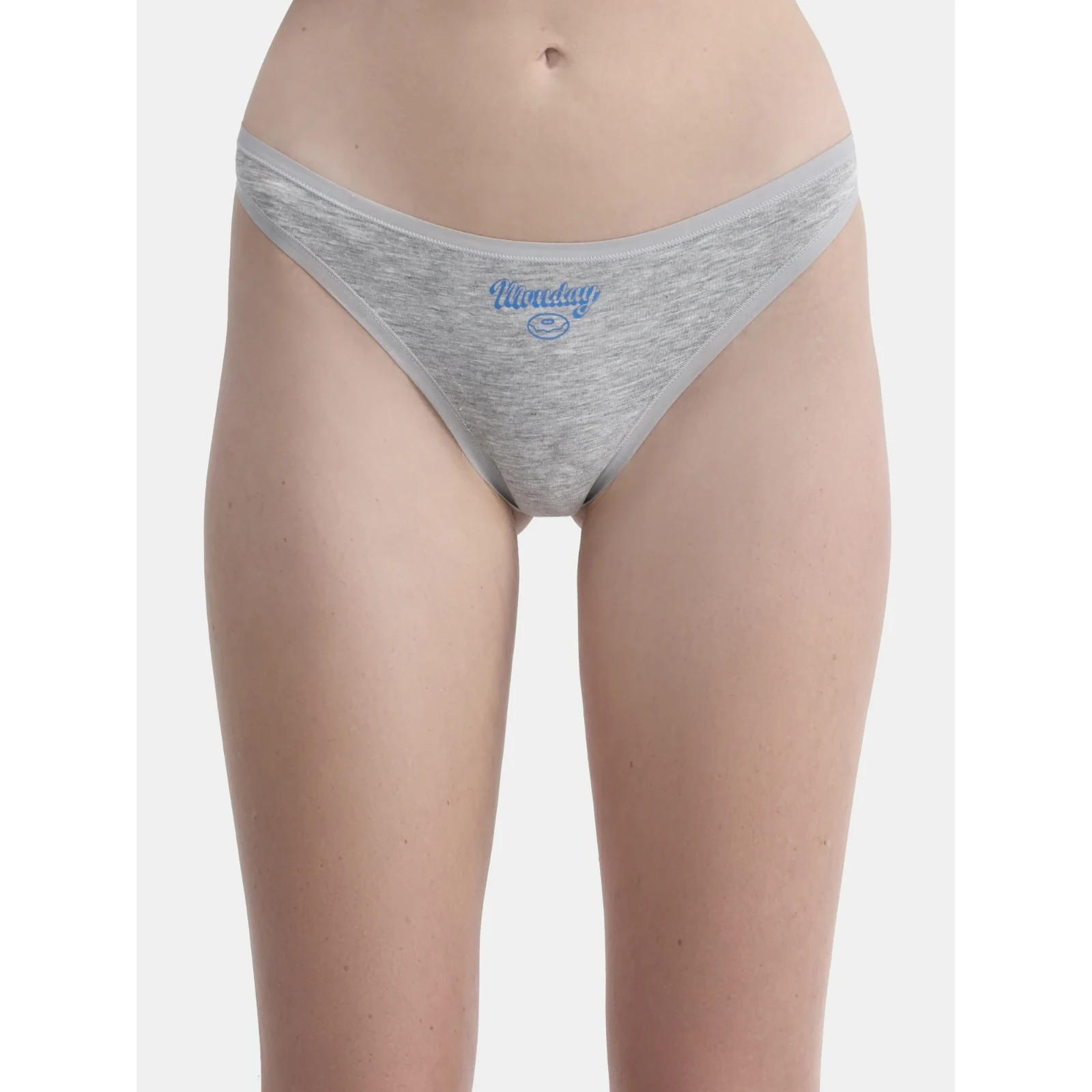 No Boundaries Women’s 7 Pack Cotton Thong Panties, Assorted Colors Size S(4/6)