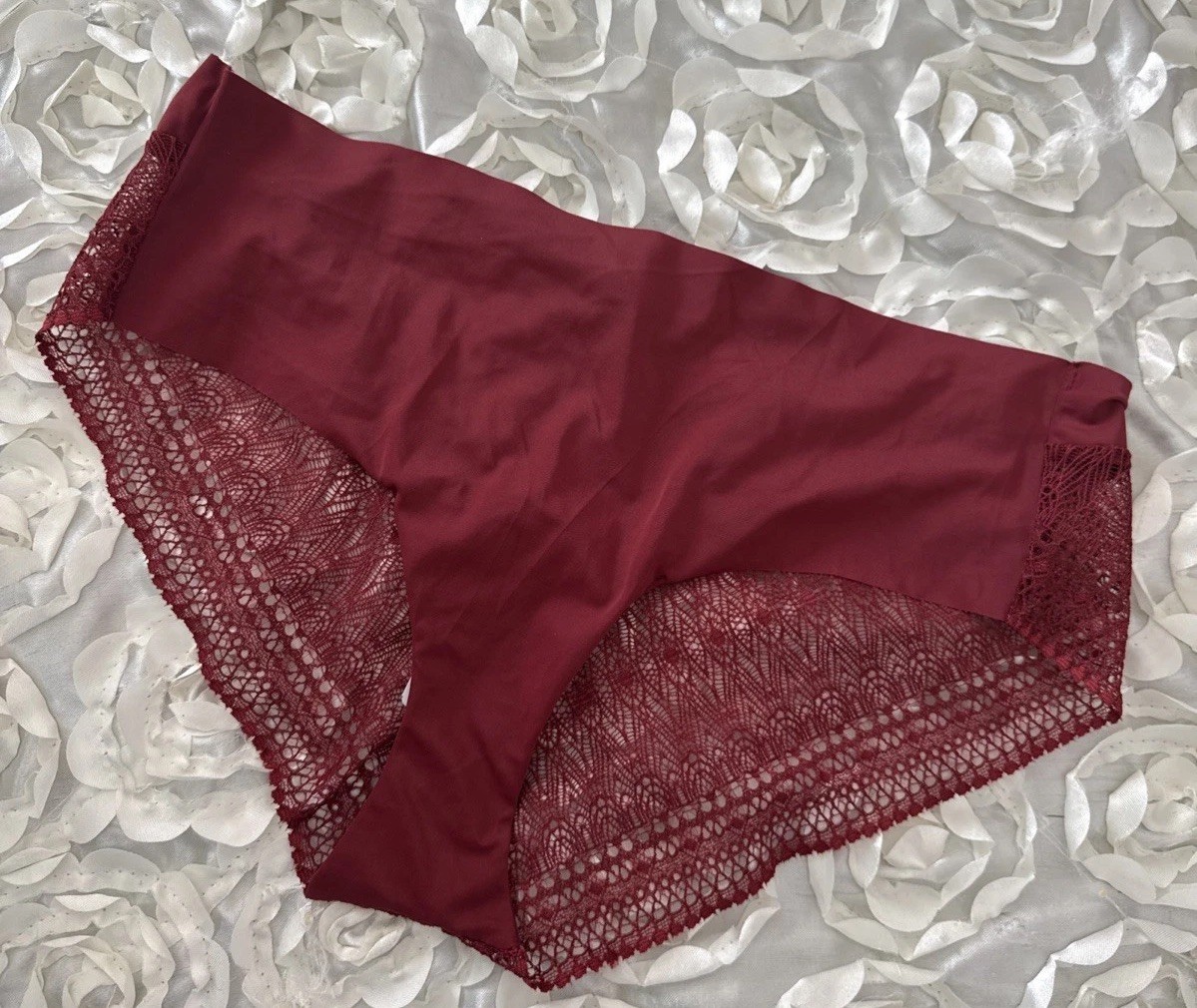 NWT Soma Almost Barr Geo Lace Back Cheeky First Kiss Panties Size L