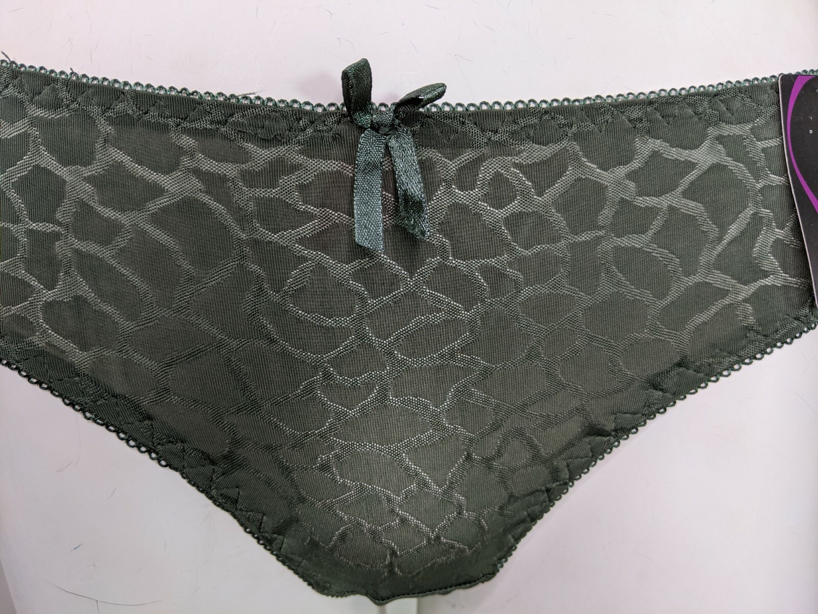 Panties Bikini Underwear Sofra Sexy Sheer Mesh Green Giraffe Animal Print S