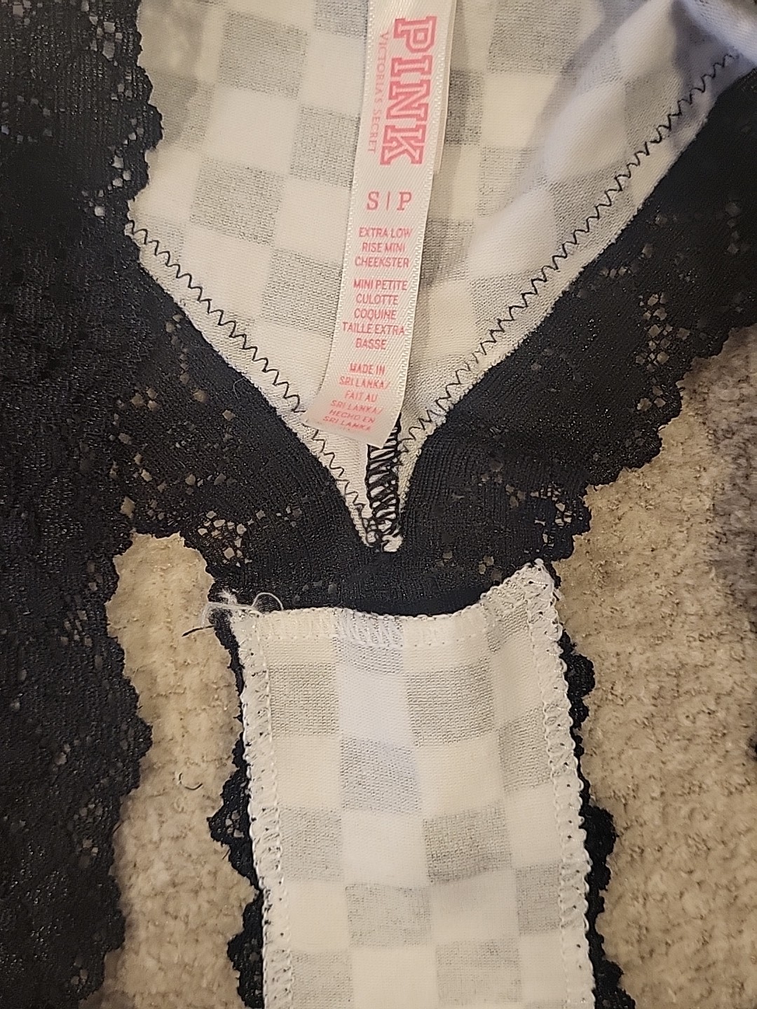 Victoria’s Secret PINK 2013 SMALL Extra Low Rise Mini Cheekster 3 Pairs