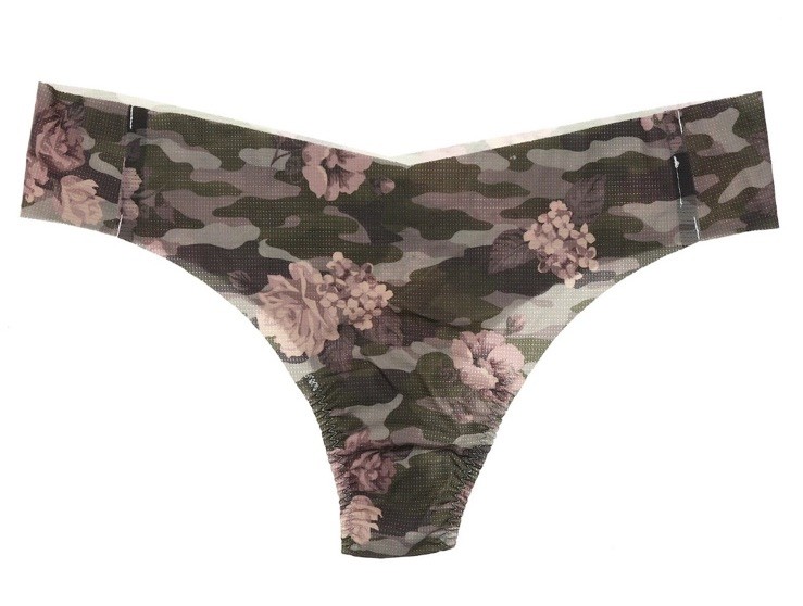 Spanx Camo Floral Thong Women’s L92443 Size L