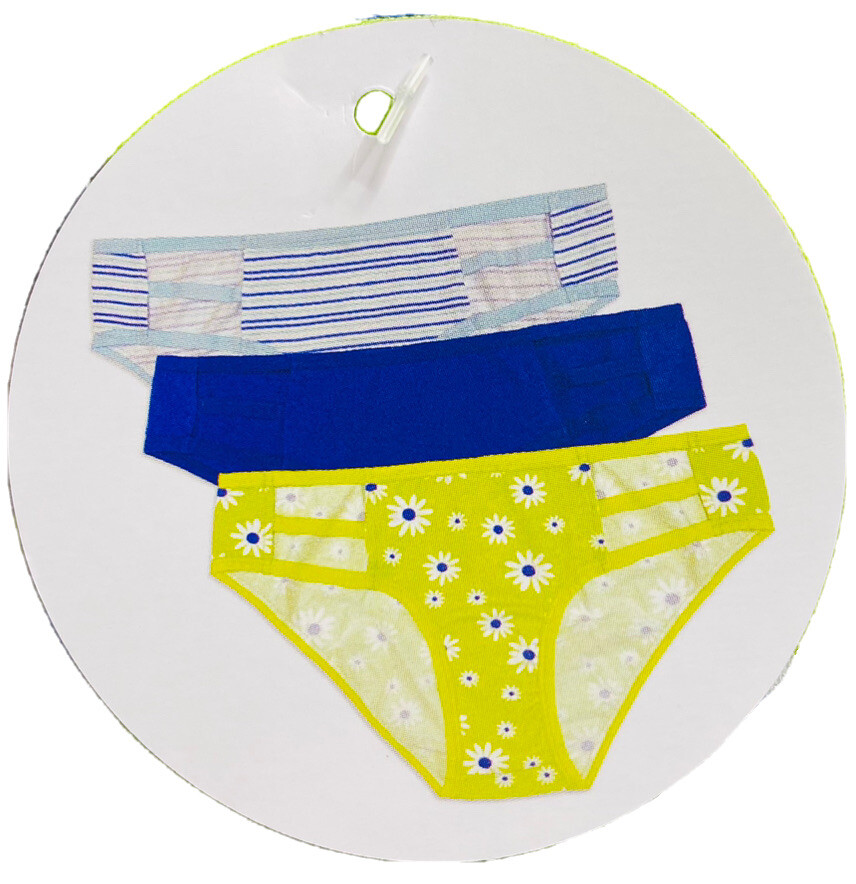 No Boundaries 3 Pr Cheeky Panties Size XXL (19) NWT
