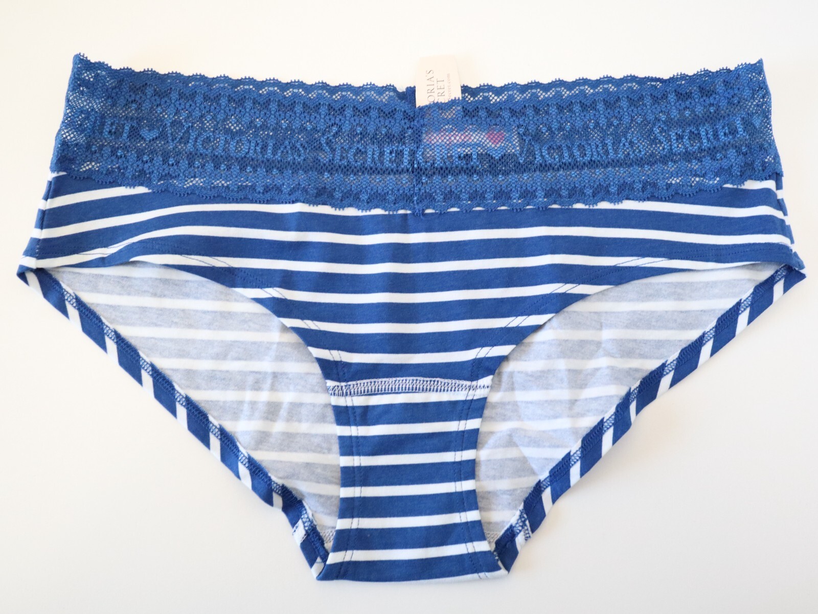 Victoria’s Secret VTG 2011 Cotton Lingerie Lace Hiphugger Bikini Panty MEDIUM