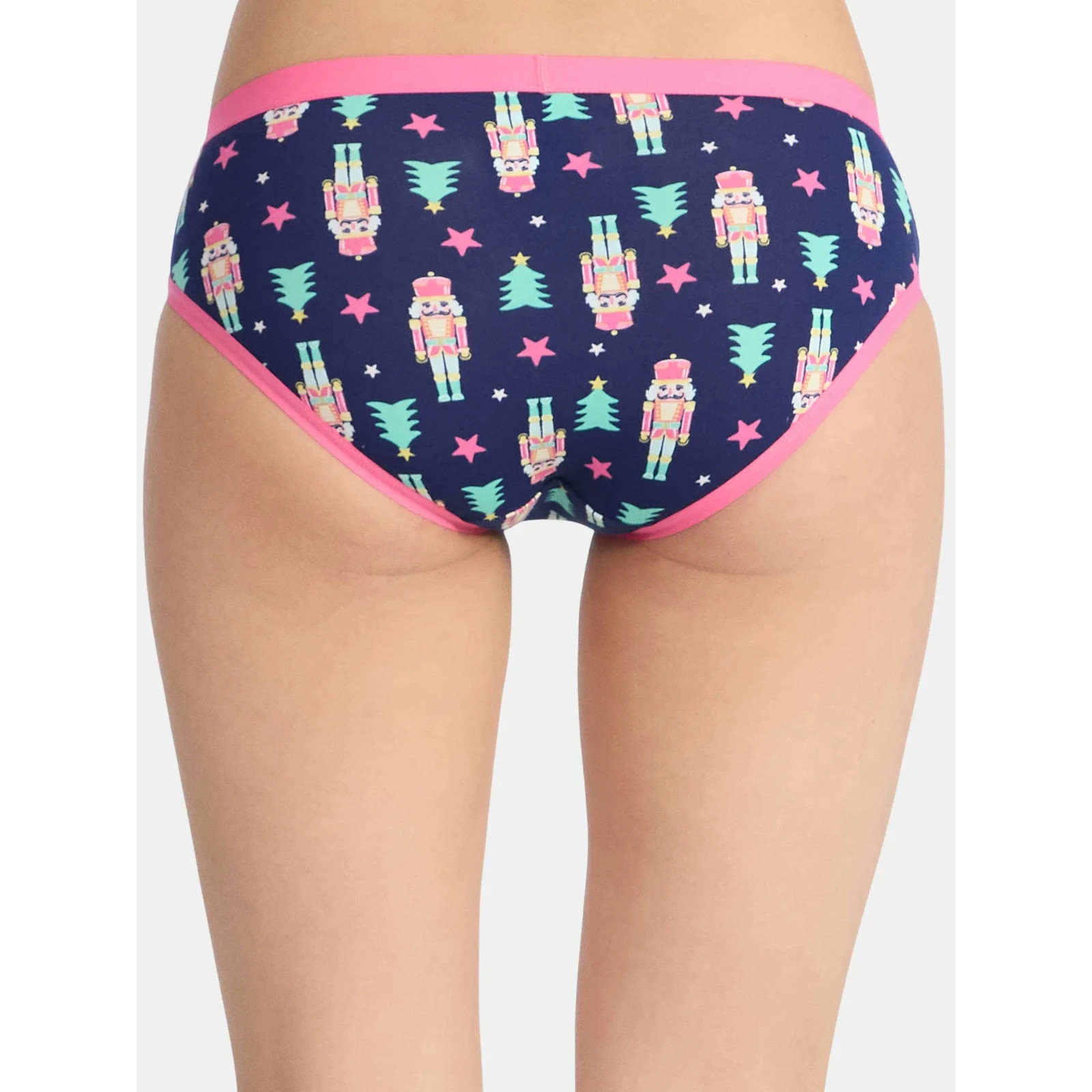 Holiday Time Women’s Christmas Hipster Panties, Size L(12-14)