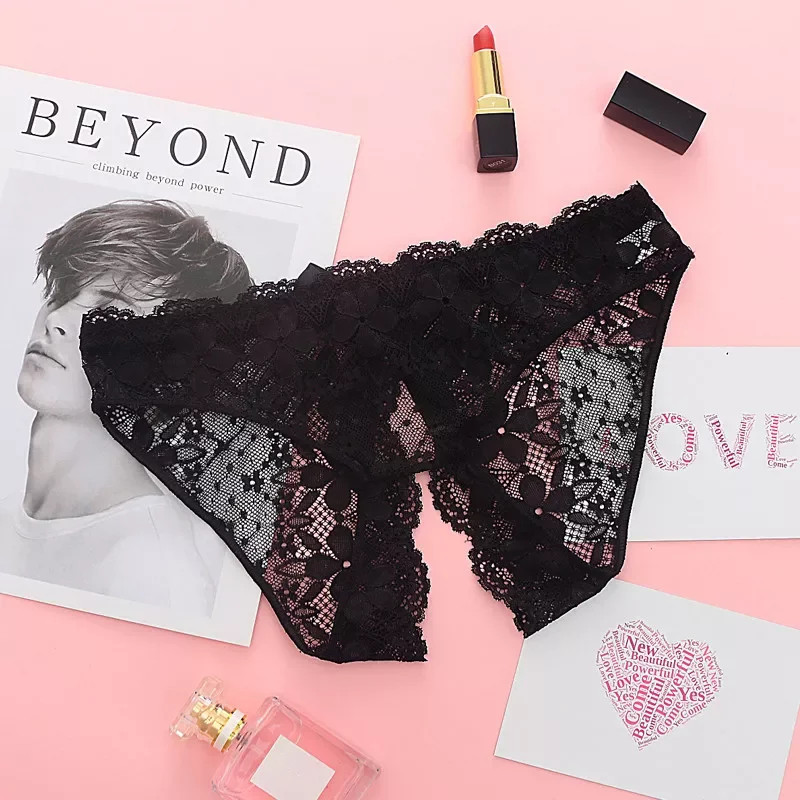 Hot Sale Lady Lace Intimate Sexy Woman Accessories Open Croch Panties