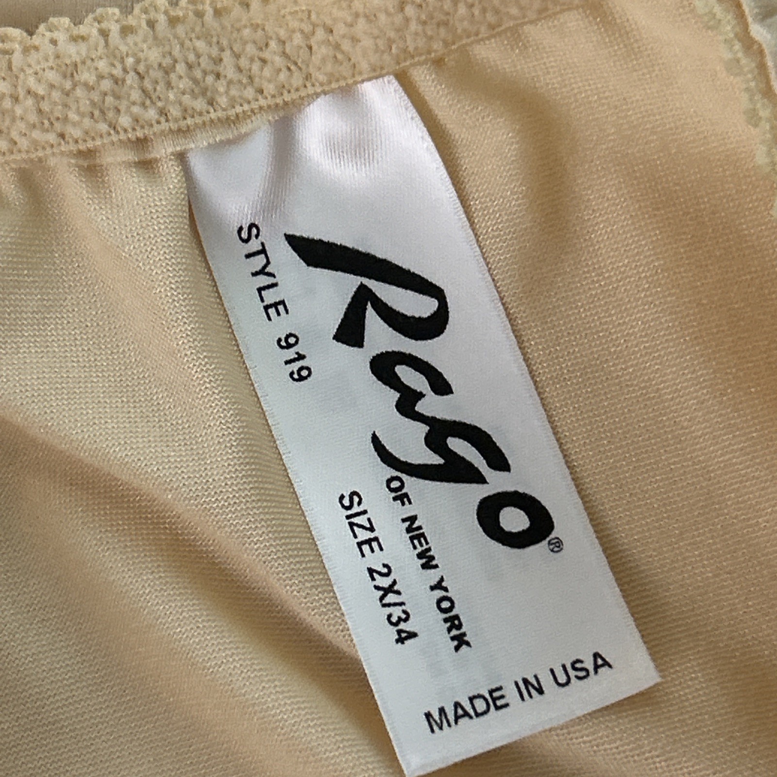 RAGO 919 Panty Brief Light Shaping Size 2X/34 NWT Floral