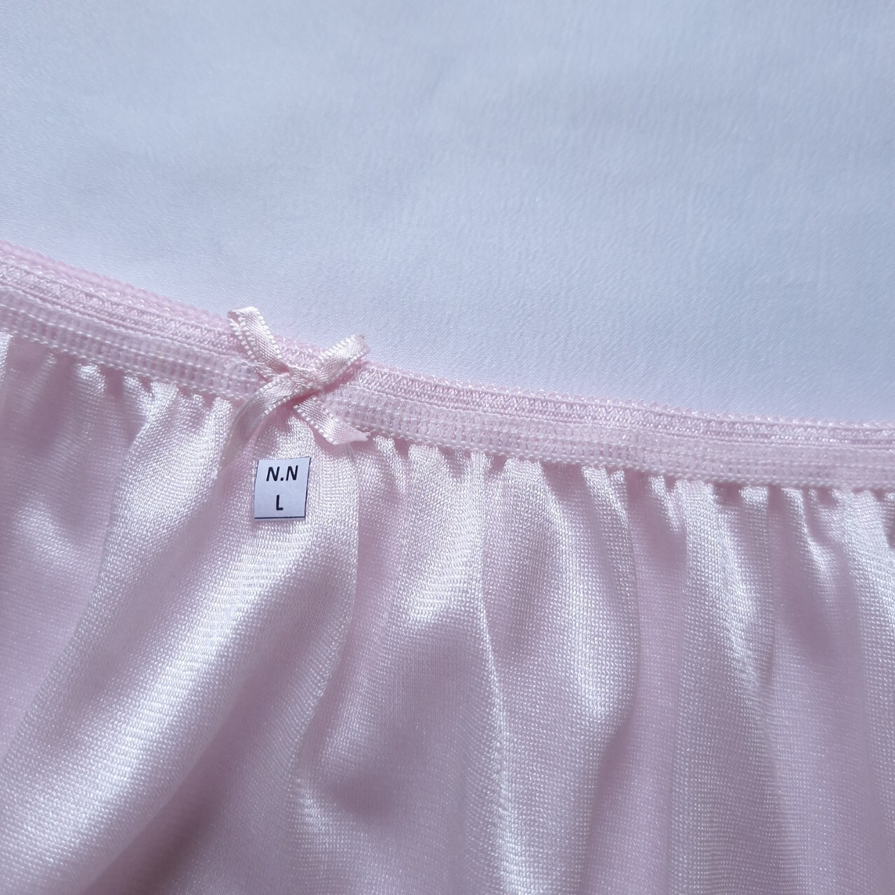 7pcs Pink Nylon Granny Panties Underwear Silky Soft Briefs High Waist 30″-36″ L