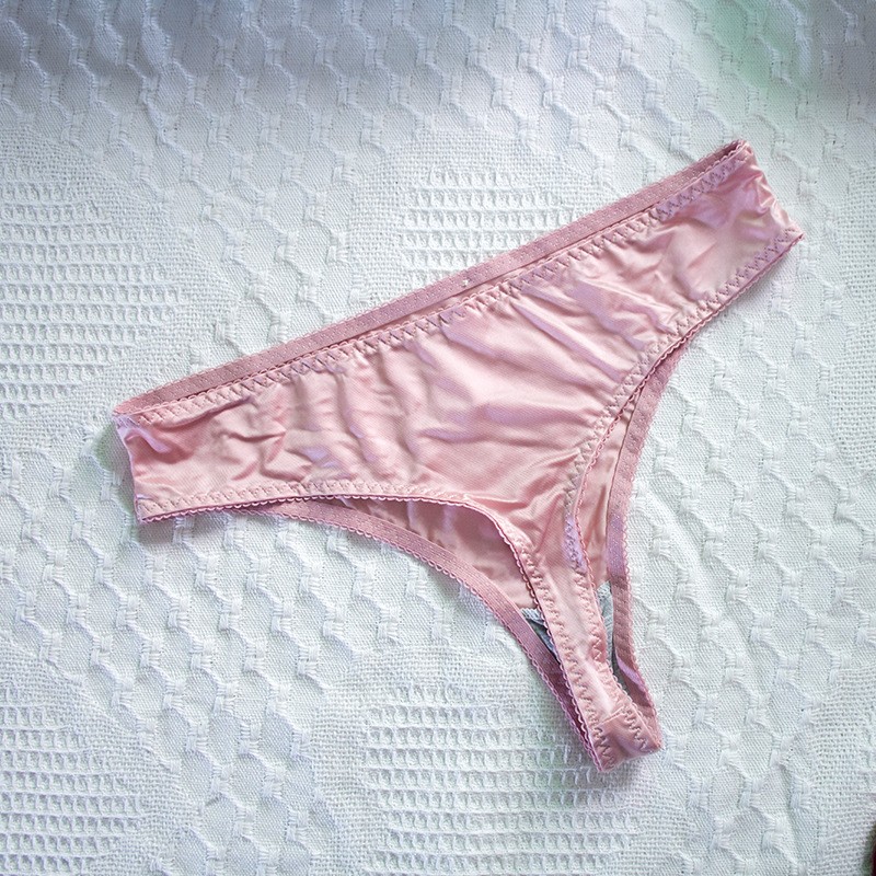 3 Pack Lot Sexy Womens Satin Panties Thongs Bikinis Underwear Briefs Lingeries