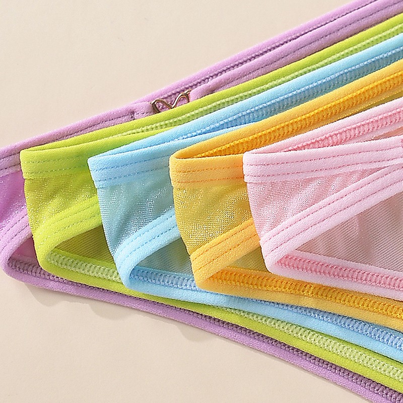 5 Pack Lot Sexy Womens See Through Sheer Panties Brief Bikini Lingerie Underwear