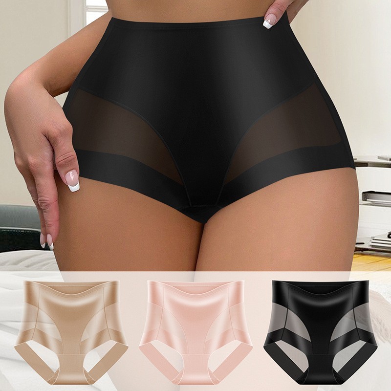3 Pack High Waist Mesh Tummy Control Butt Lift Shapewear – Sheer Breathable