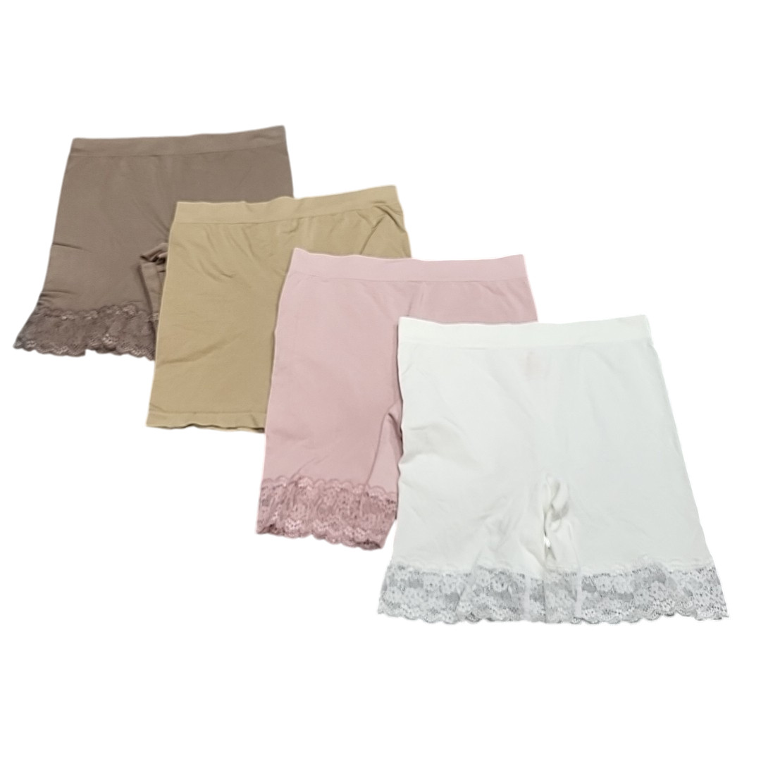 Breezies Women’s Set of 4 Seamless Under Dress Shorts Panties Size Medium