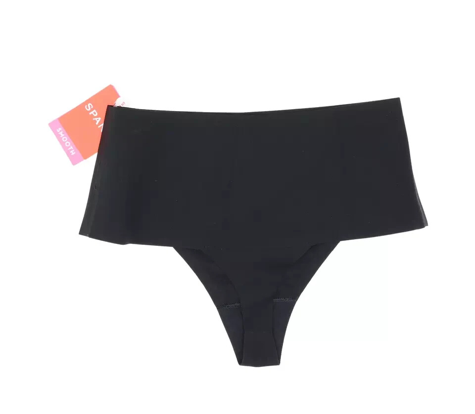 SPANX E3006 Womens Very Black Undie-Tectable Thong Size LG