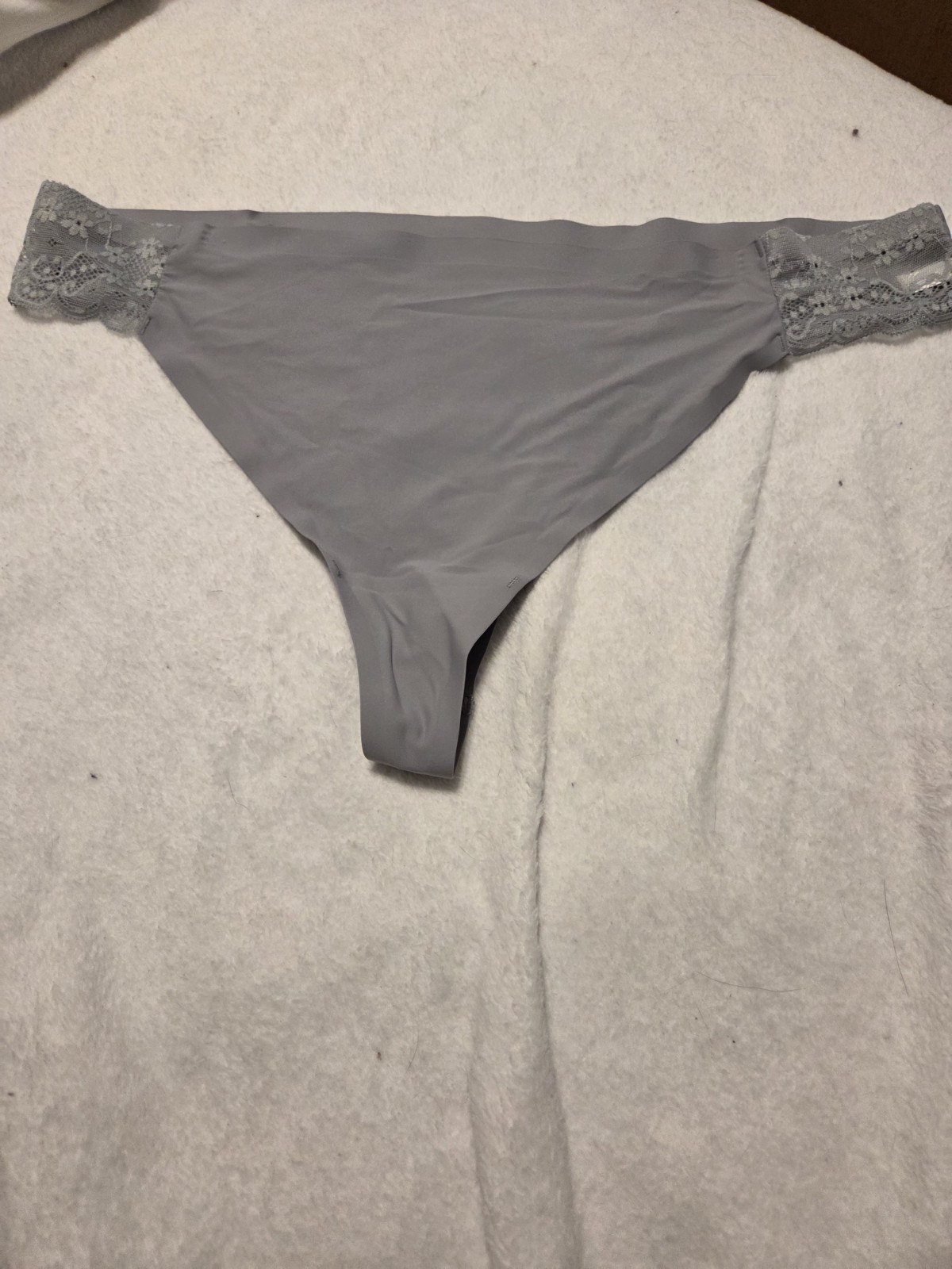 NEW Vintage Light Grey Plus Size 2X Or 9 Tranquil & True Soft Thong