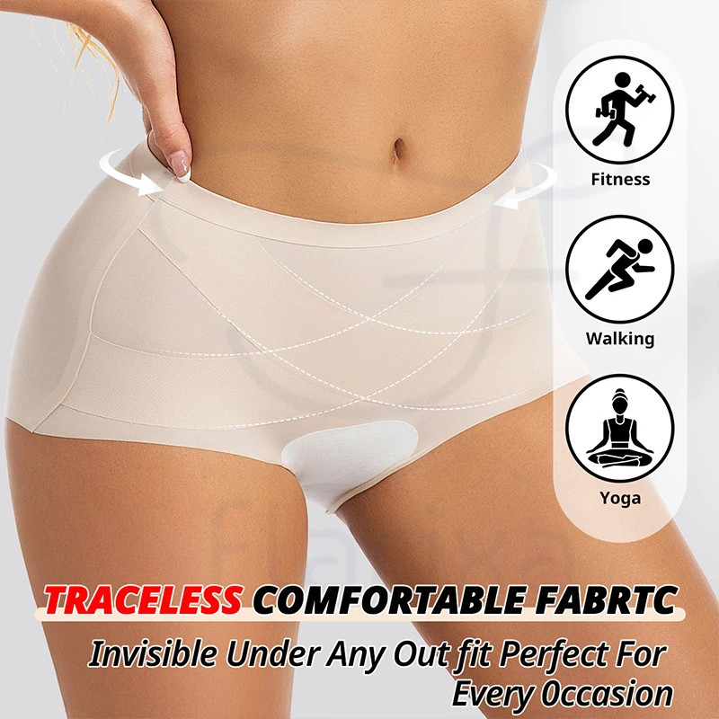 Safety Shorts Pamties Women’s Low Waist Seamless Tummy Control Boyshort Comfort