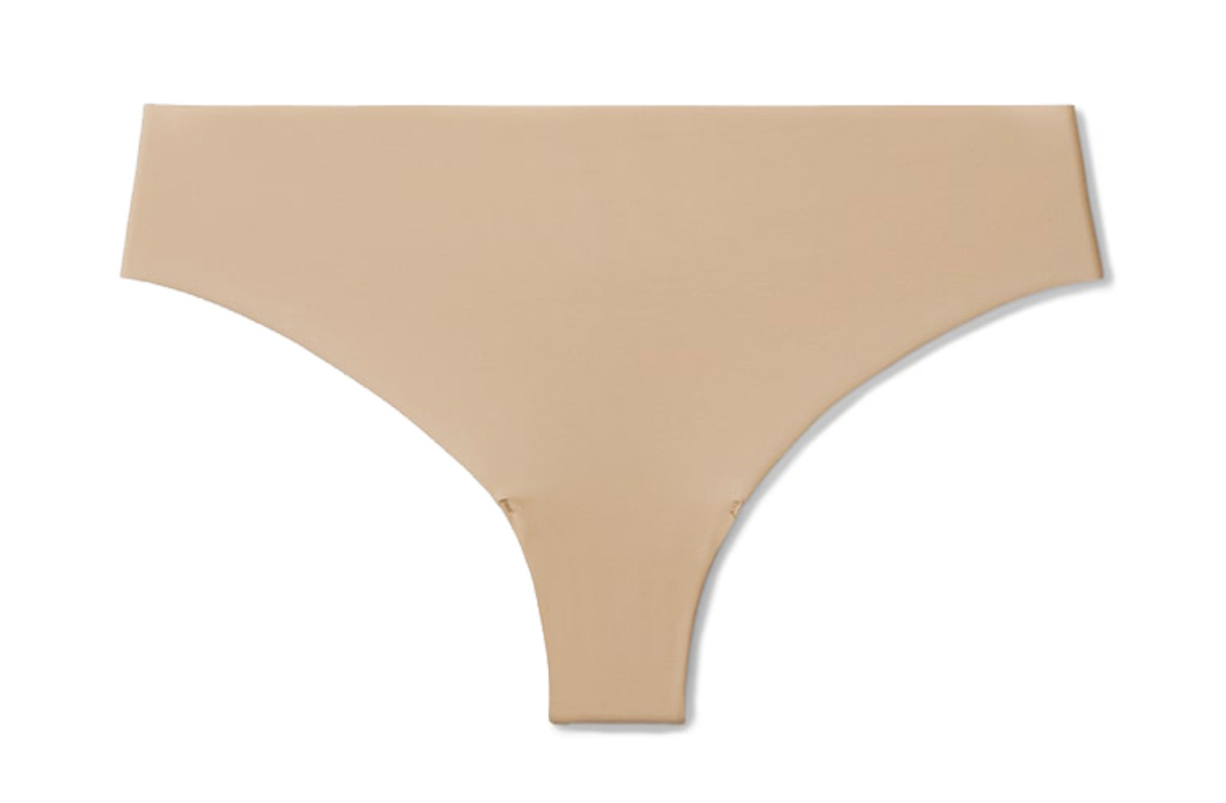 TRUE AND CO Body 3 Pack Nude Black Thong Panty Underwear Womens Sz XL fits 16-18