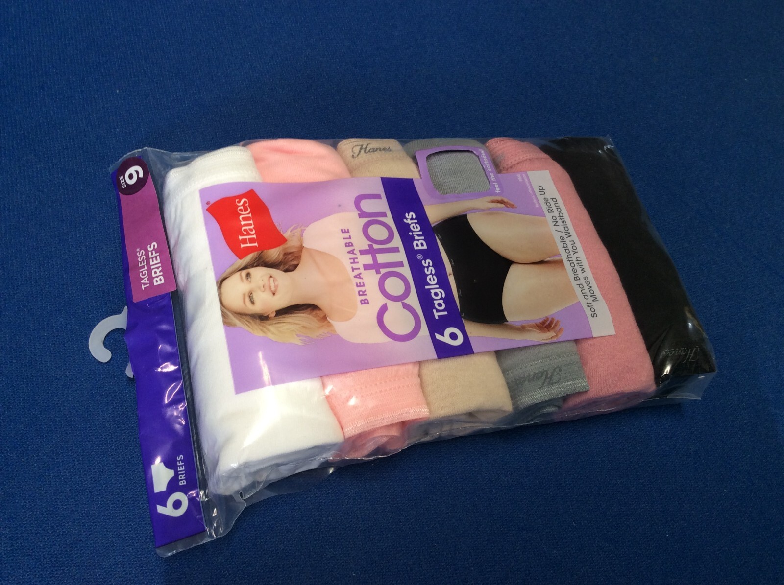 Women’s underwear: Hanes cotton briefs available in various sizes & colors 6 pk