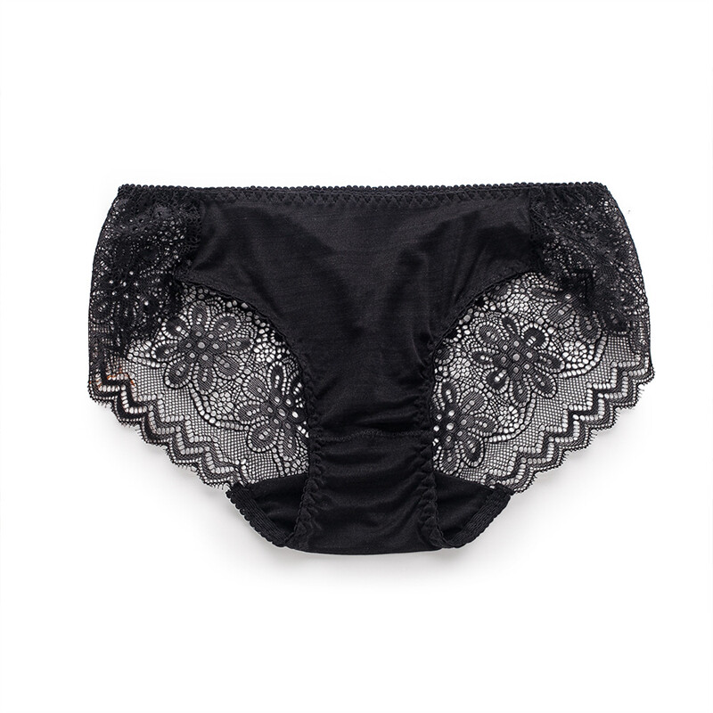 5 Pairs Silk Underwear Girls’ Quick Drying Breathable Sexy Mulberry Silk Briefs