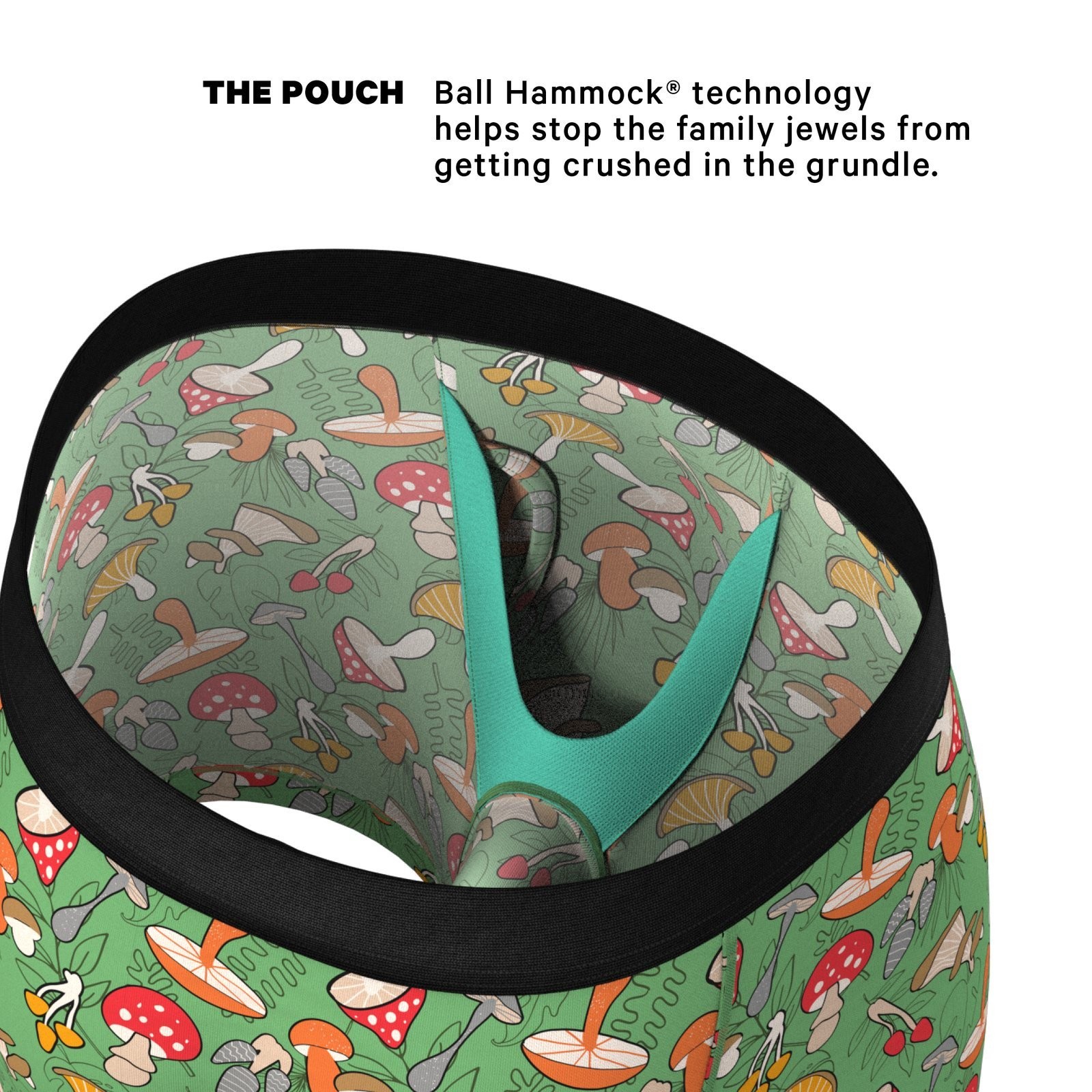 Shinesty “Trip Advisor” Mushroom Ball Hammock® Pouch Underwear w/ Fly