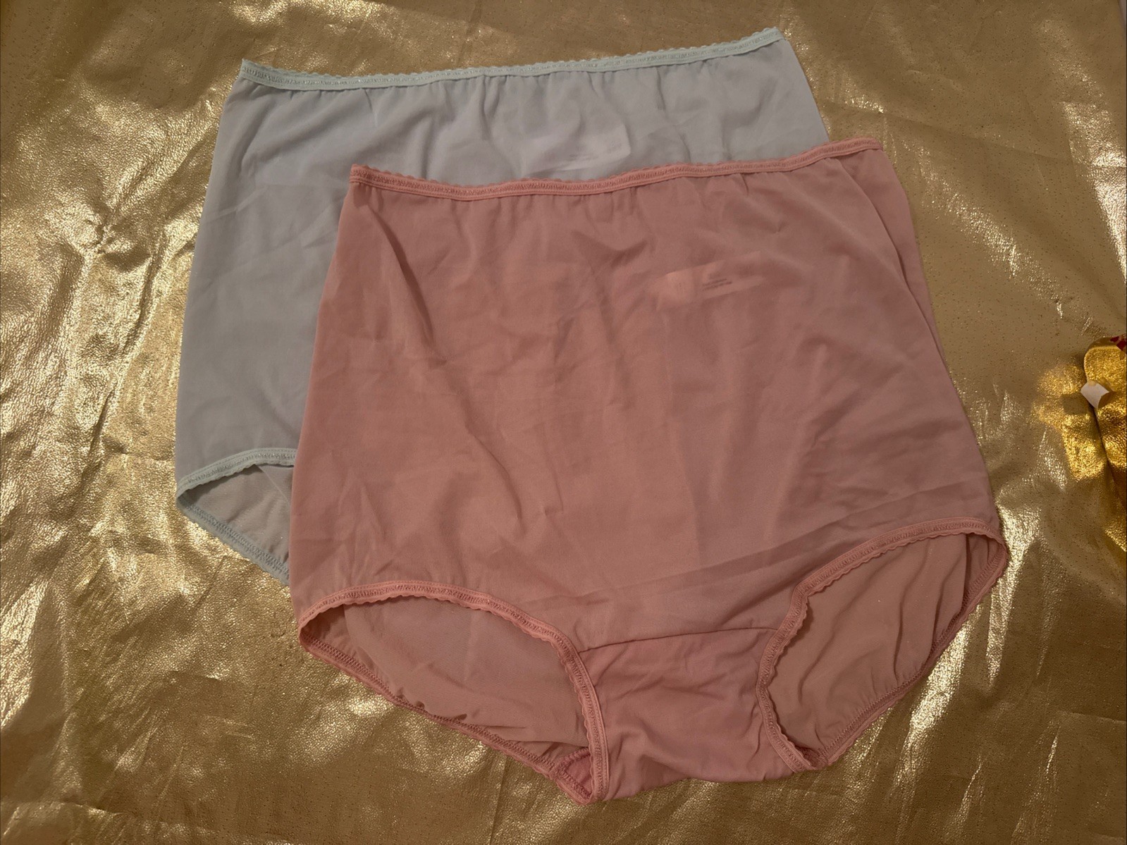 NEW 2 Pack Bali Skimp Scamp Briefs Panties #2633 Neutral Colors Shown Size 2XL