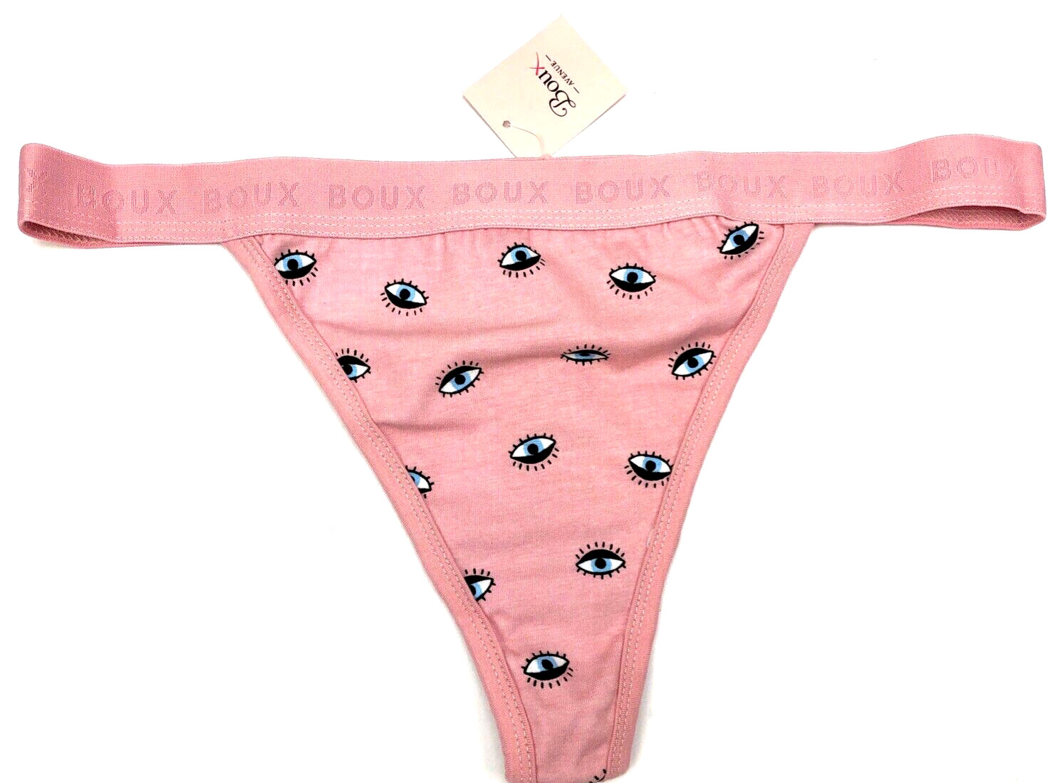BOUX AVENUE Cotton High Leg Boxer Thong UK 14 Pink BNWT