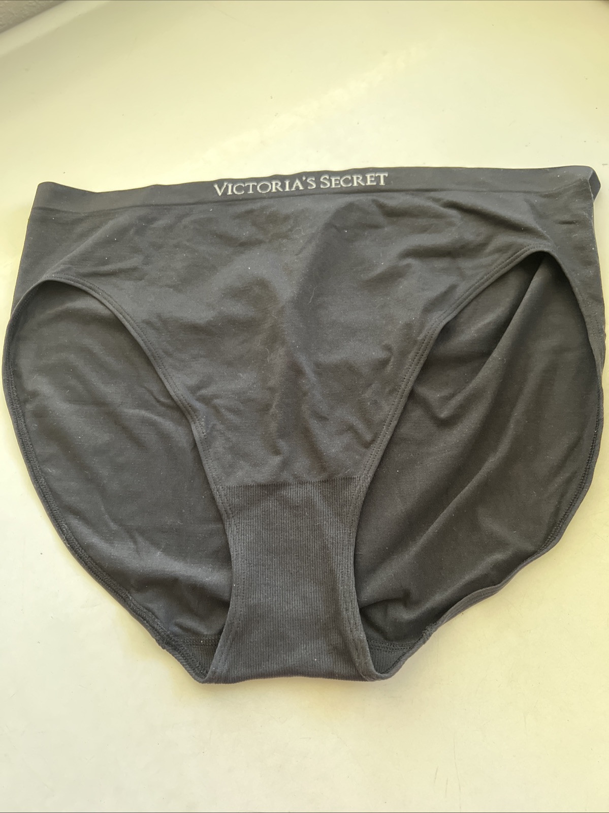 Victoria’s Secret Seamless High Leg Brief Panty 2 Pairs Black Plum XXL