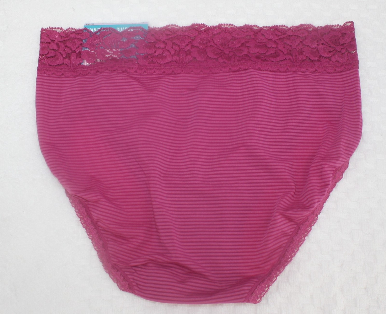 NWT set/3 VANITY FAIR FLATTERING LACE HI CUT 13280 BERRY ROMANCE BLUE LAVENDER