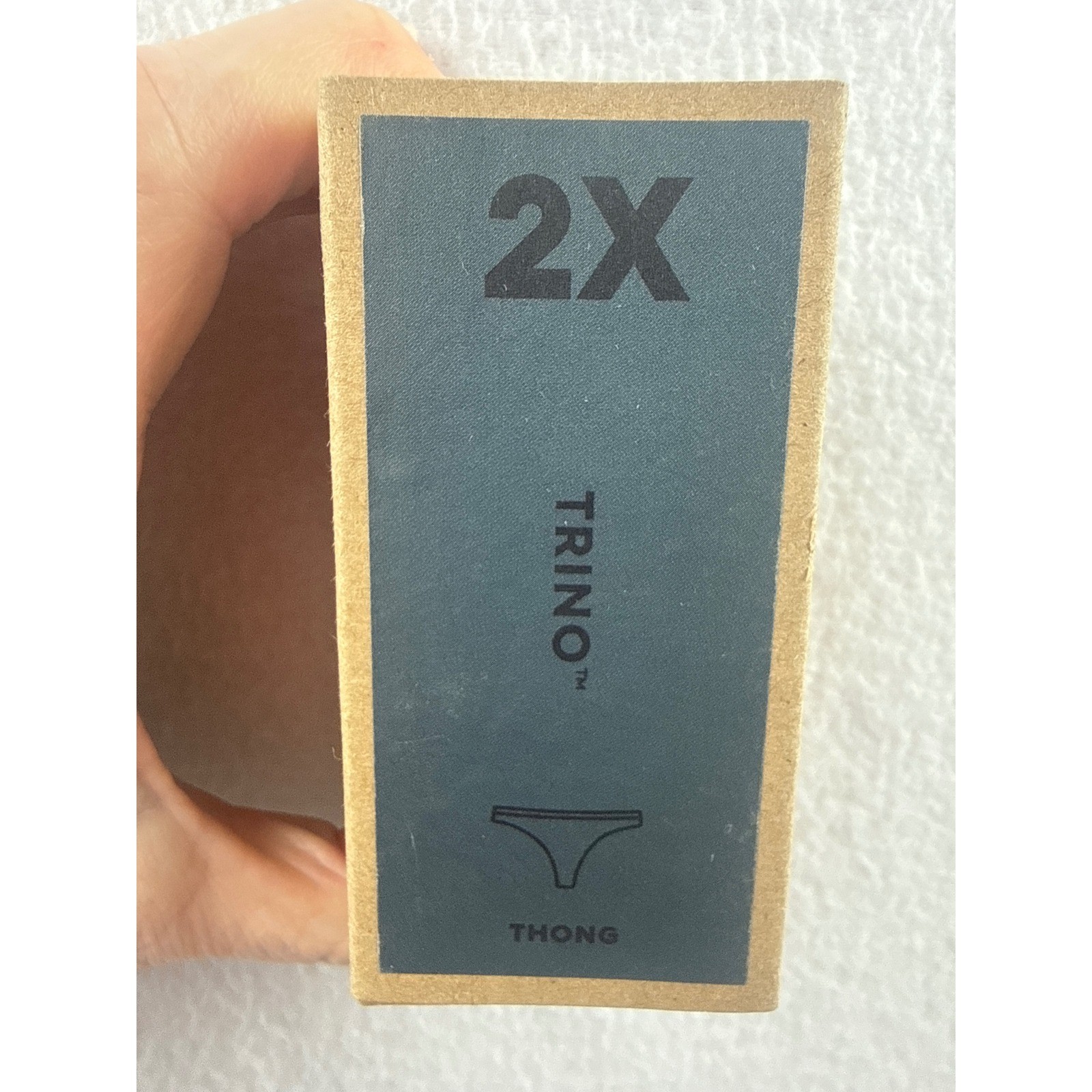 Allbirds Trino Thong Underwear Storm Gray Blue 2X UTWSTM105 Womens New